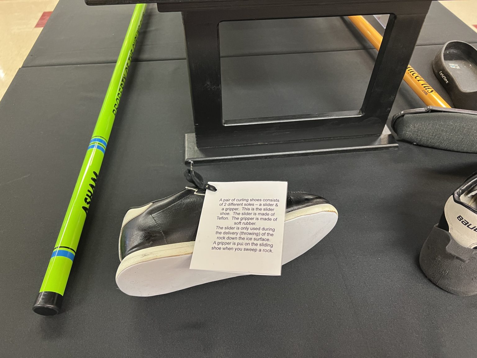 Peterborough Curling Club Display at the Hall! Peterborough and District Sports Hall of Fame